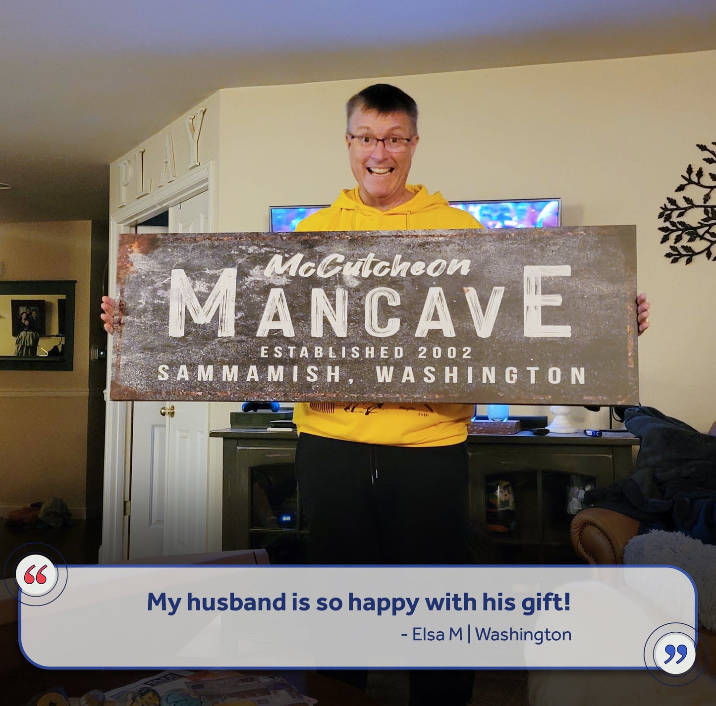 Good Times Man Cave Canvas Sign