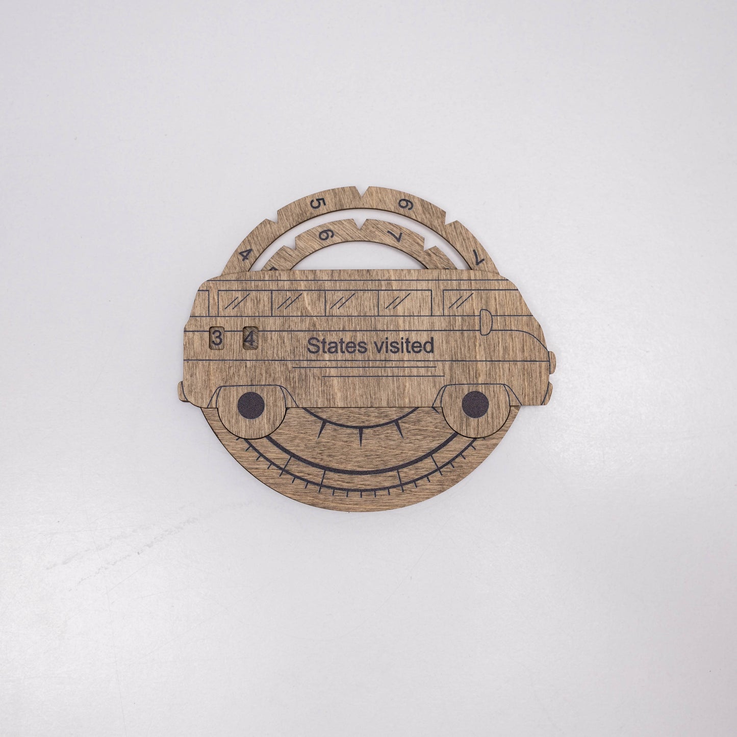 Wooden USA Map Travel Tracker - Terra