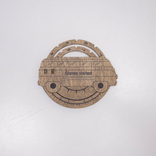 Wooden USA Map Travel Tracker - Terra