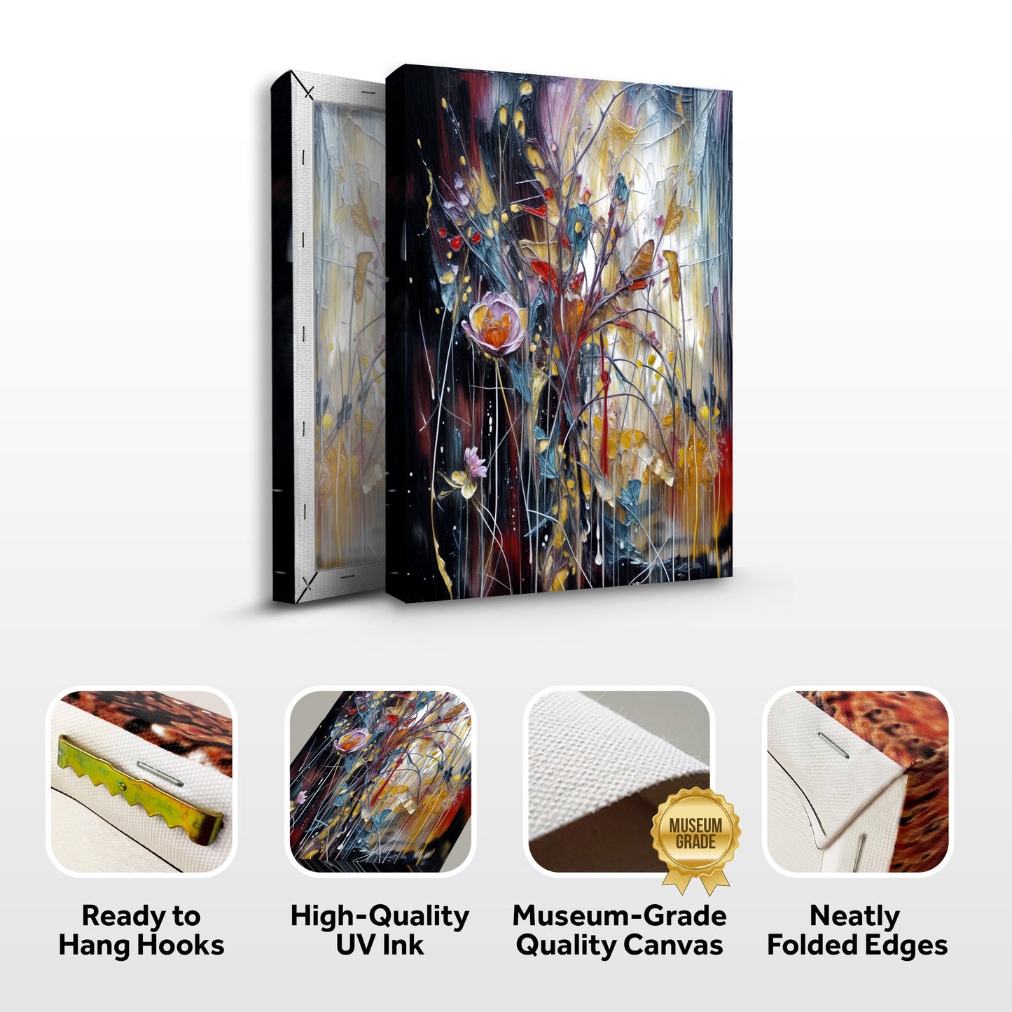 Abstract Bright Radiance Canvas Wall Art