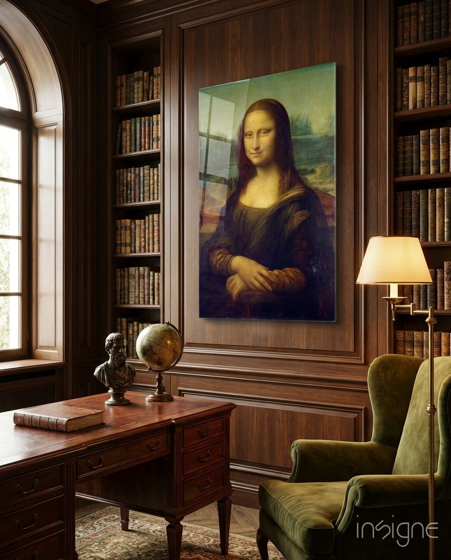 Mona Lisa glass wall art