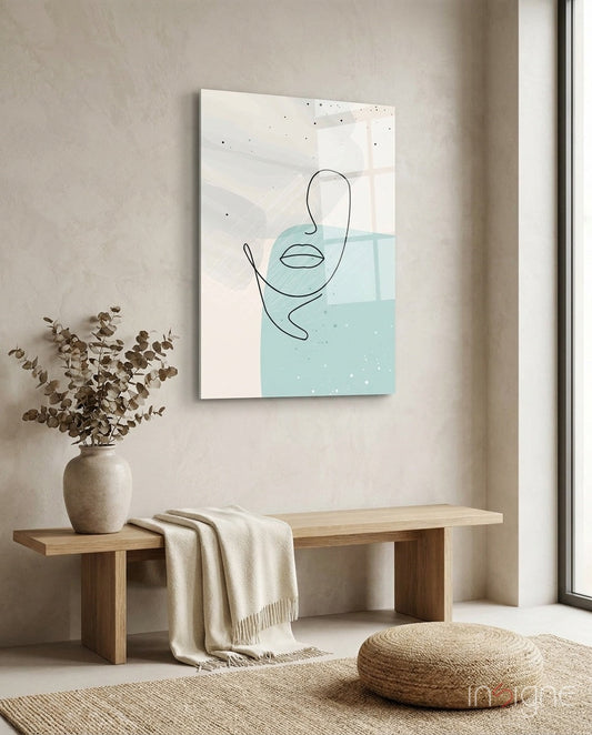 Sky Line Portrait Glass Wall Art
