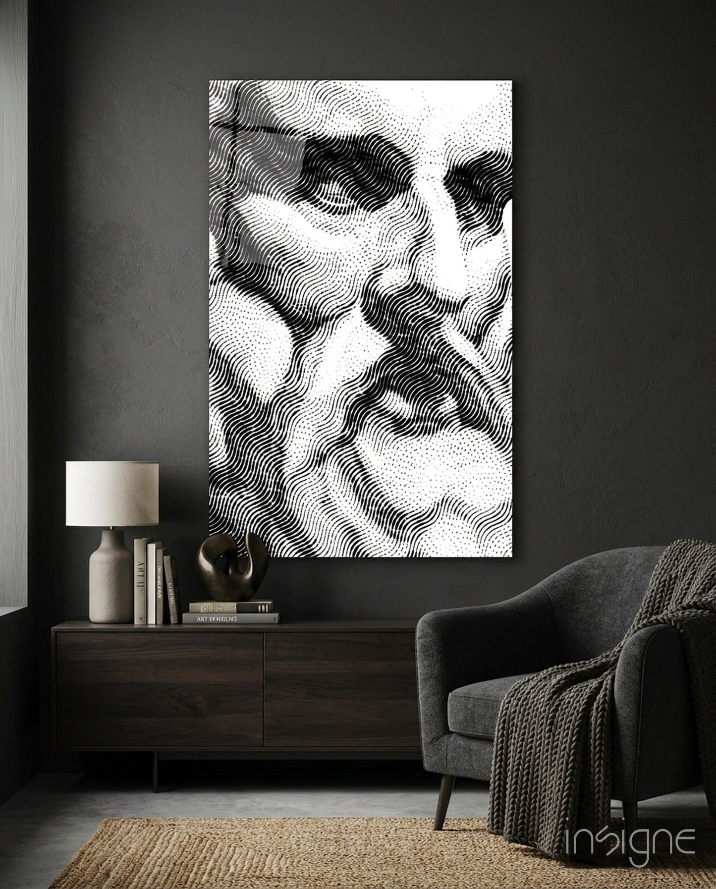 Authority glass wall art
