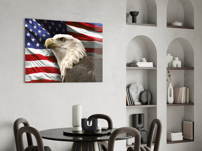 Bald Eagle Glass Wall Art