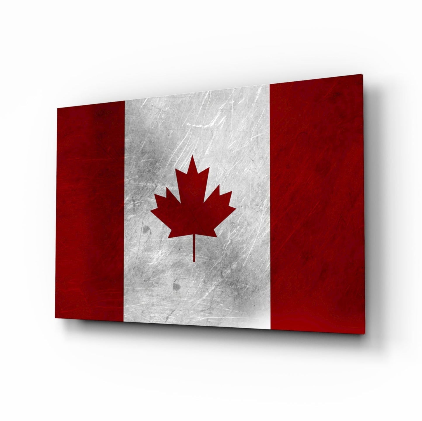Flag of Canada Glass Wall Art