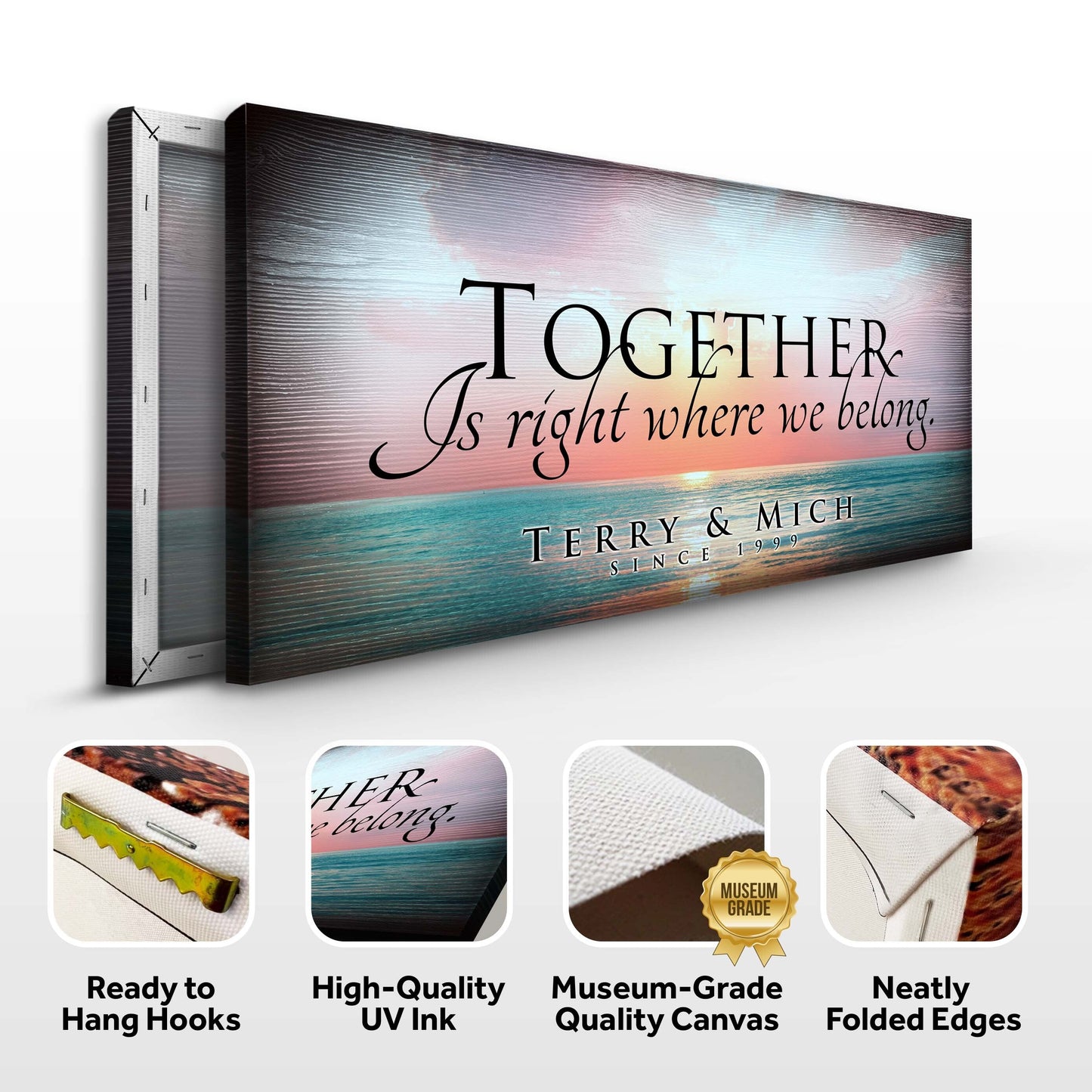Together Family Canvas Wall Art Sign