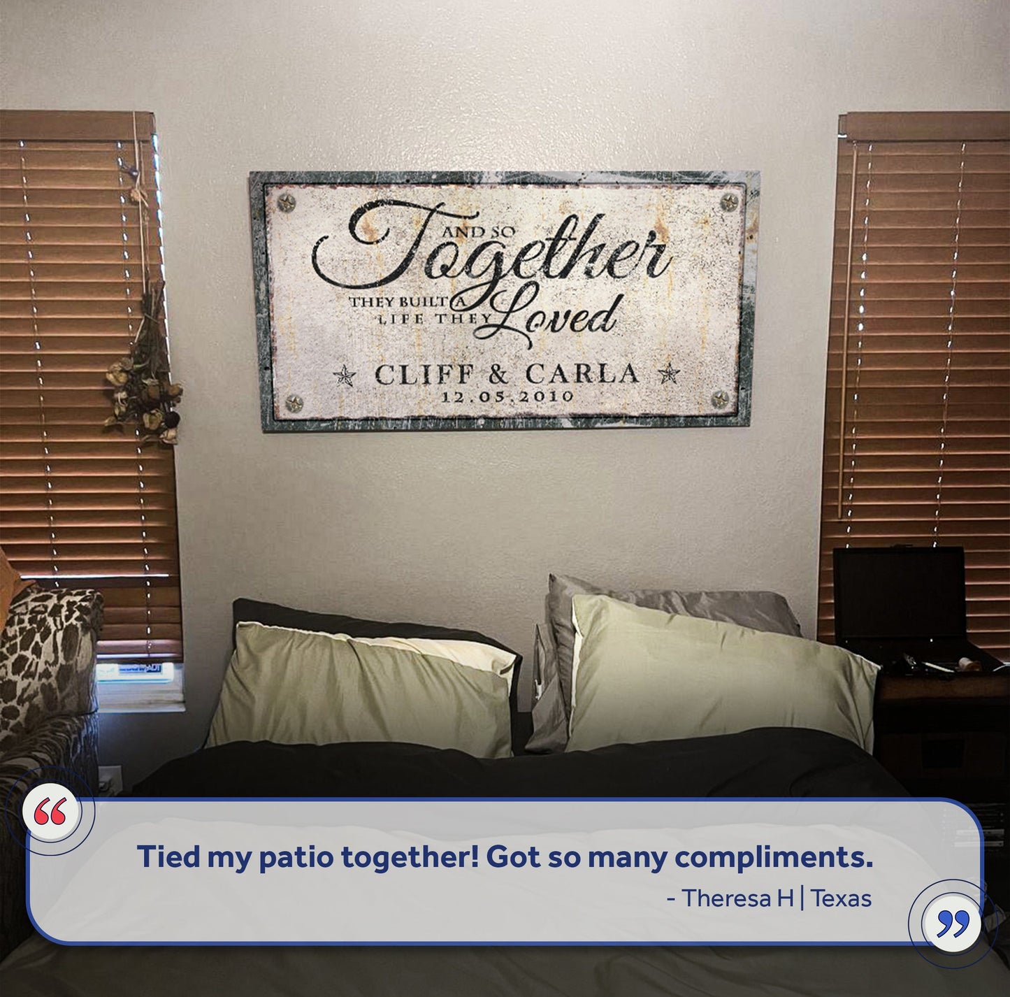 Together Family Canvas Wall Art Sign