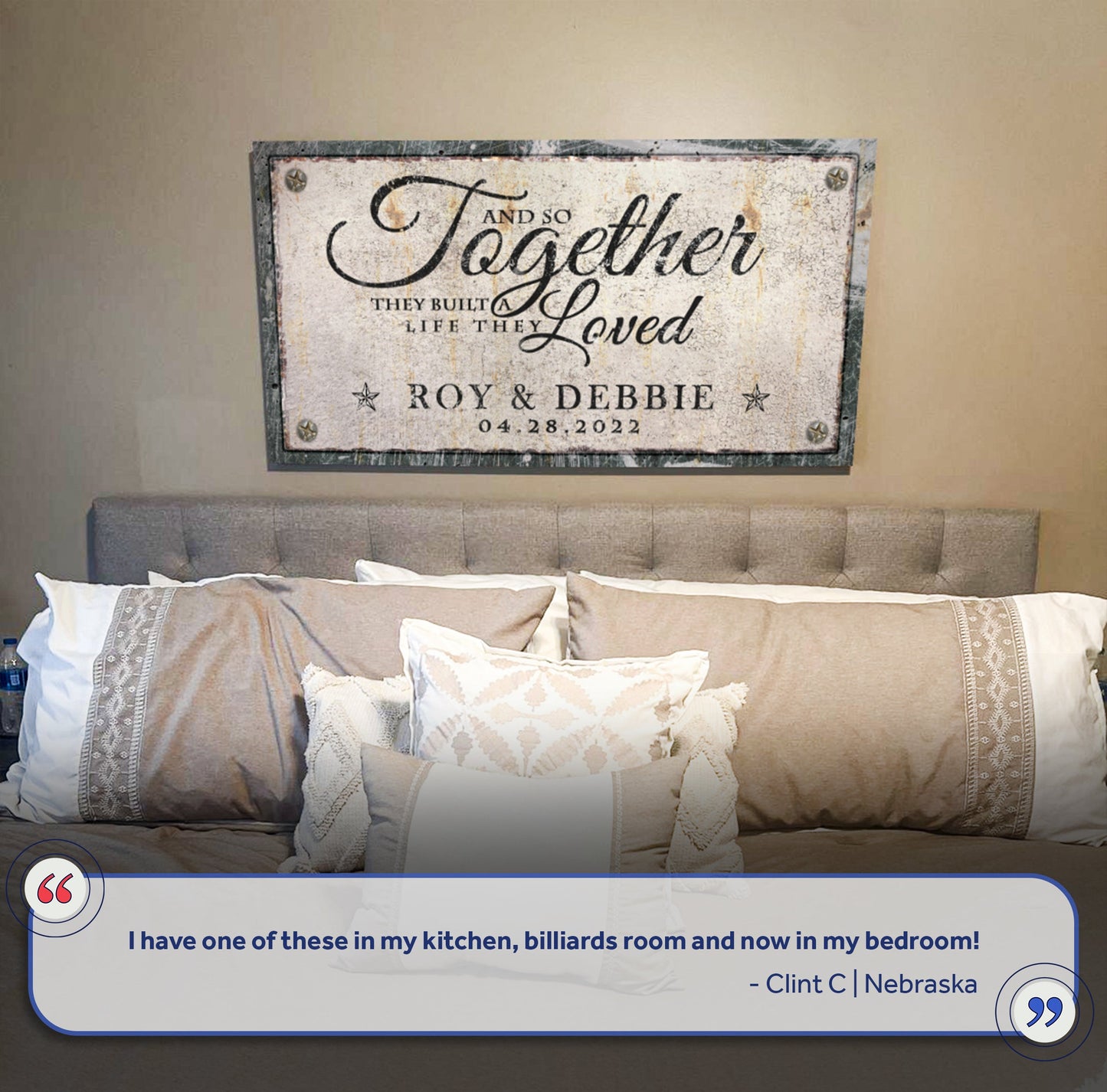 Together Family Canvas Wall Art Sign