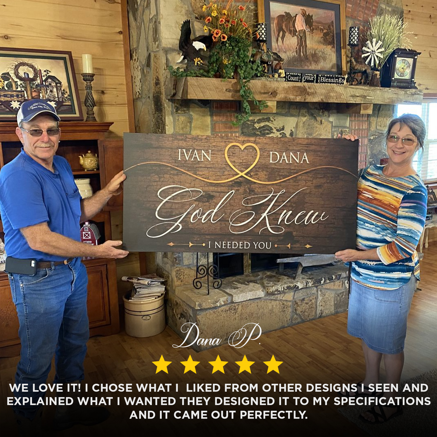 God Knew Sign Personalized Faith Canvas Wall Art
