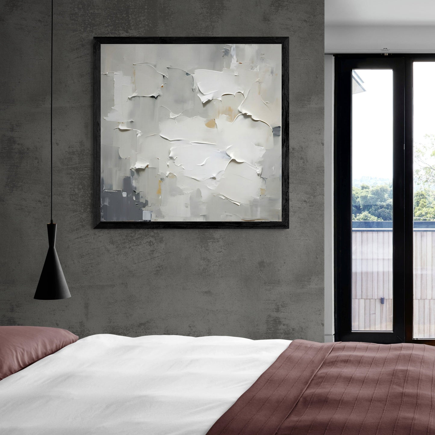 Cream Field Serene Landscape Canvas Wall Art