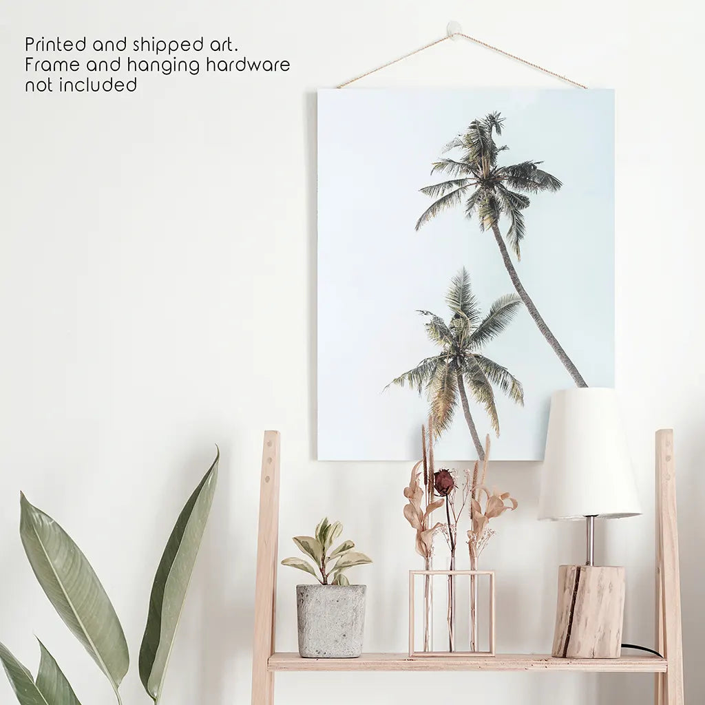 California Tropical Palm Trees Print - Coastal Wall Art