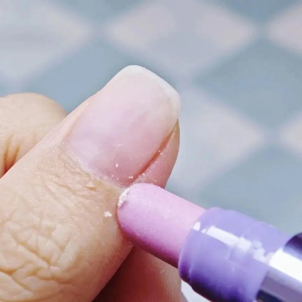 Ceramic cuticle pusher pen exfoliating dead skin around nail bed gently