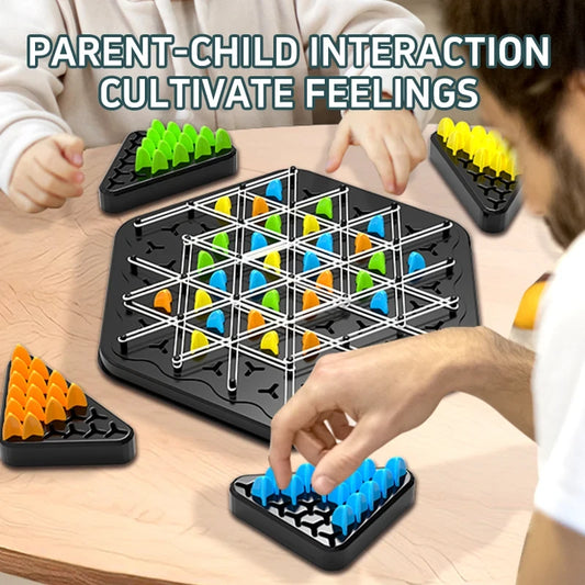 Children playing with a educational board game on a wooden table.