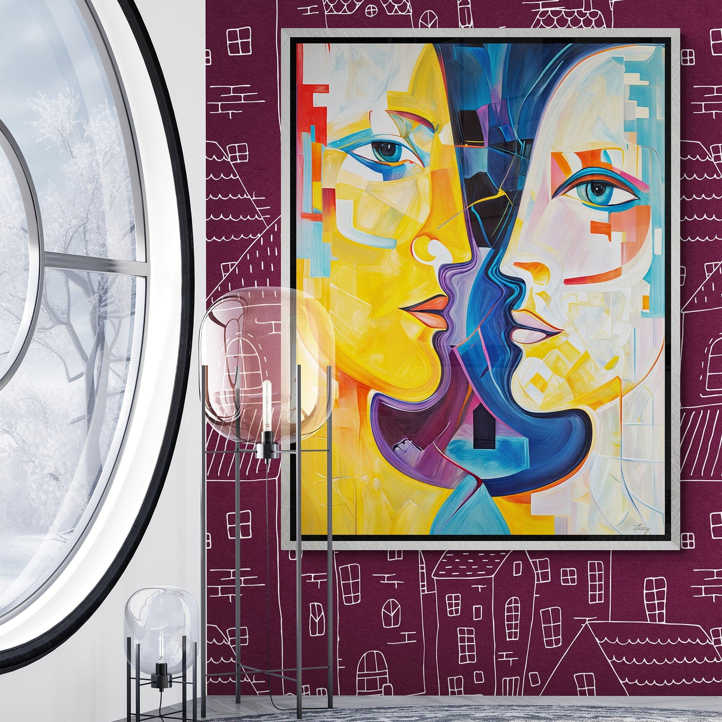 Chromatic Souls Modern Abstract Canvas Wall Art