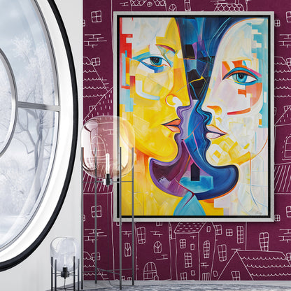 Chromatic Souls Modern Abstract Canvas Wall Art