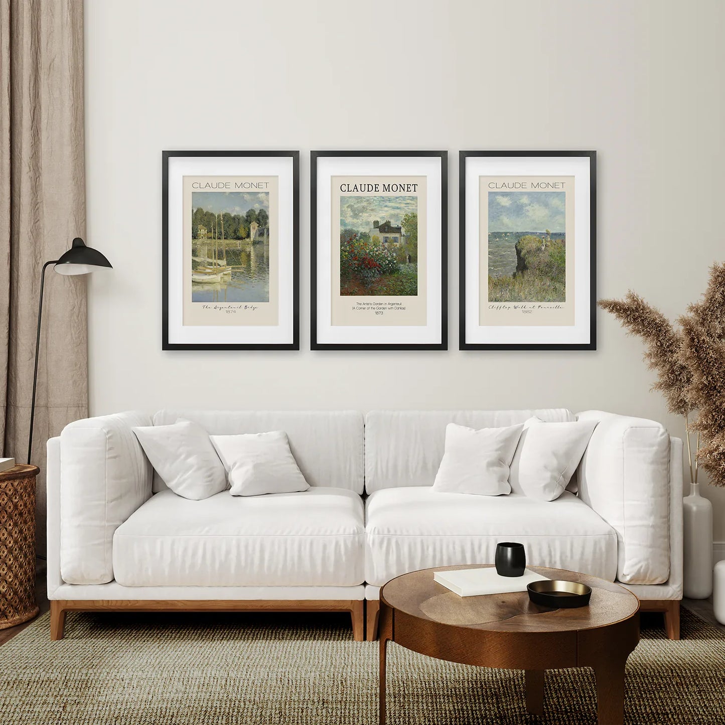 Impressionist Floral Wall Art Set of 3 Exhibition Prints