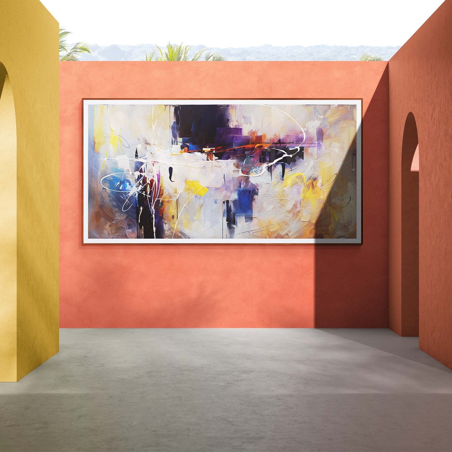 Colorplay Symphony Abstract Canvas Wall Art Vibrant