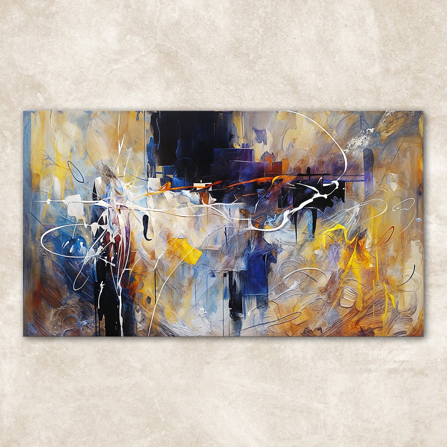 Colorplay Symphony Abstract Canvas Wall Art Vibrant