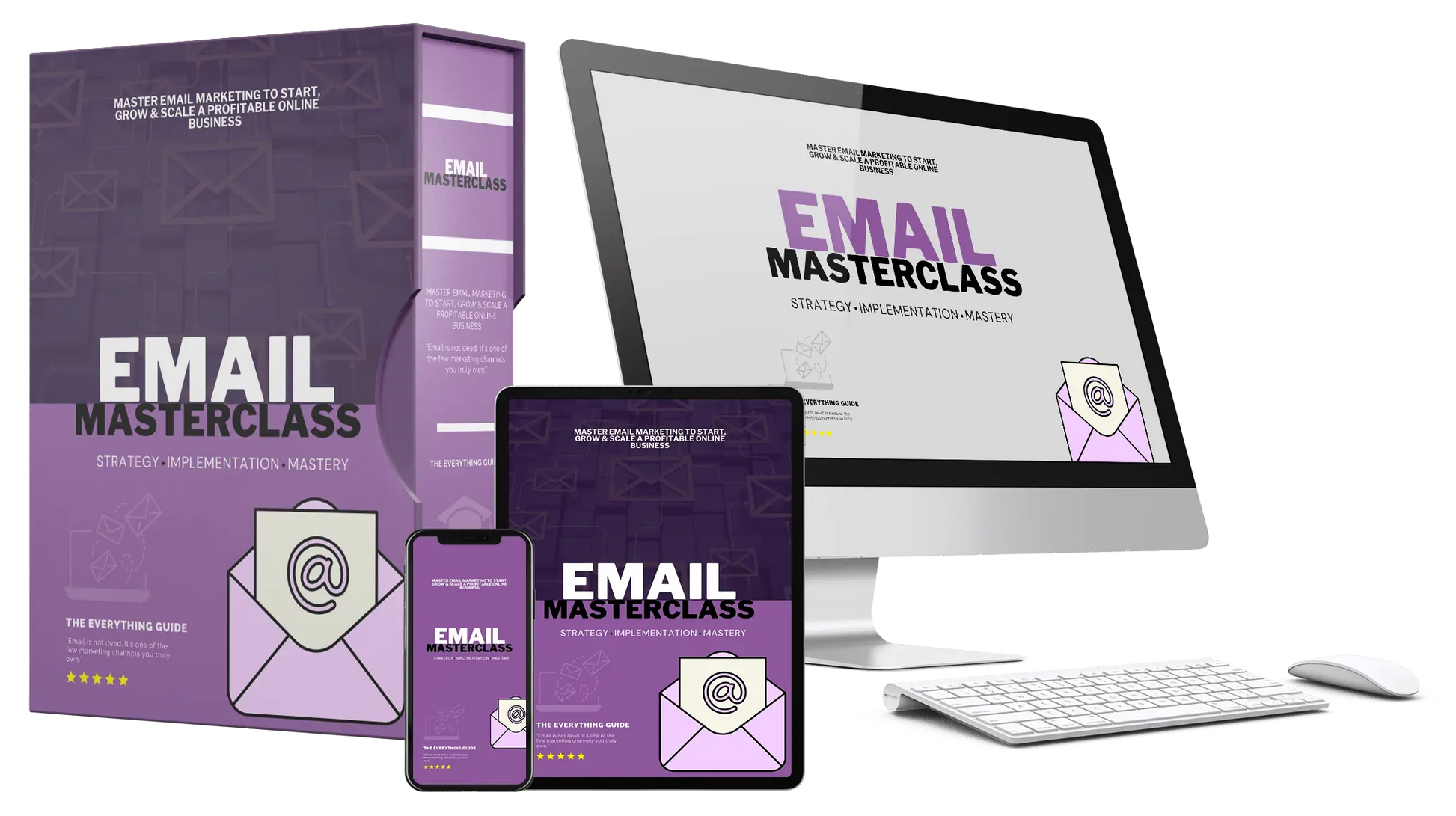 Complete email marketing training bundle including guide videos audio files and bonuses