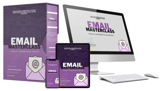 Complete email marketing training bundle including guide videos audio files and bonuses
