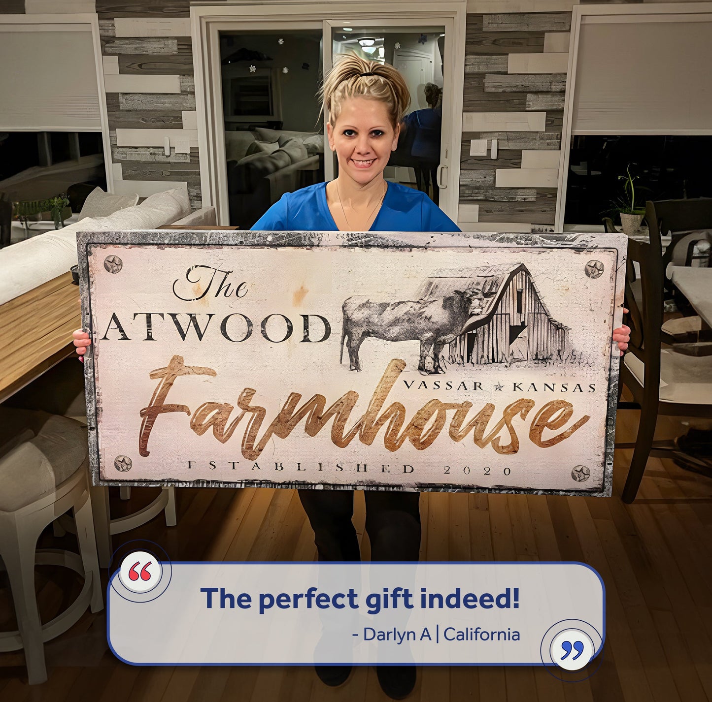 Rustic Farmhouse Canvas Sign V