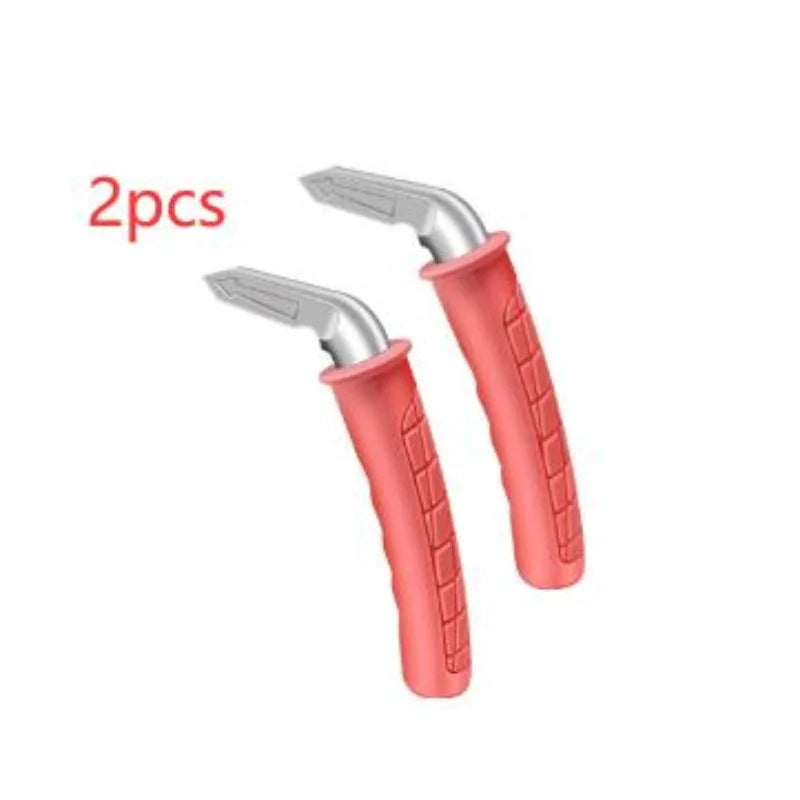 Coral pink car door assist handle 2-piece set - portable vehicle support for elderly and disabled