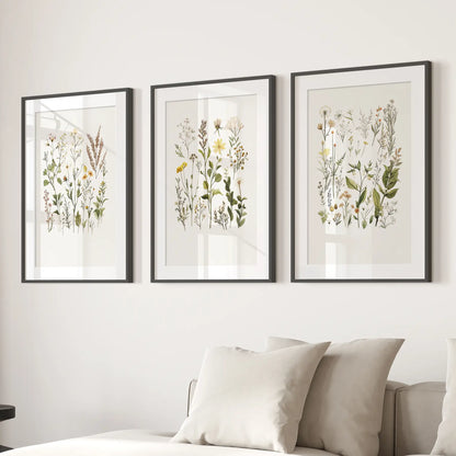Minimalist Wild Plants Botanical Wall Art Set