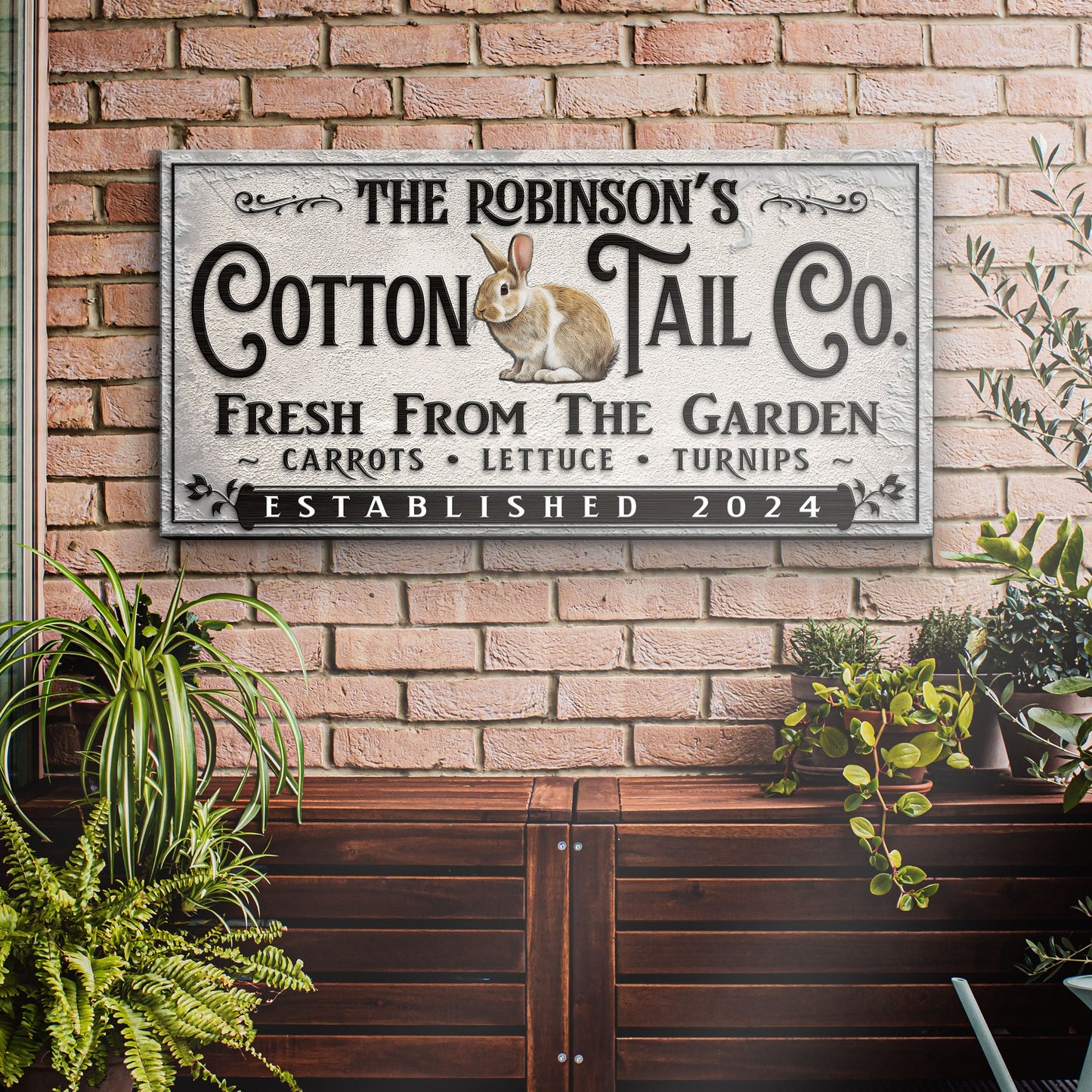 Vintage Cottontail Co Easter Canvas Wall Art