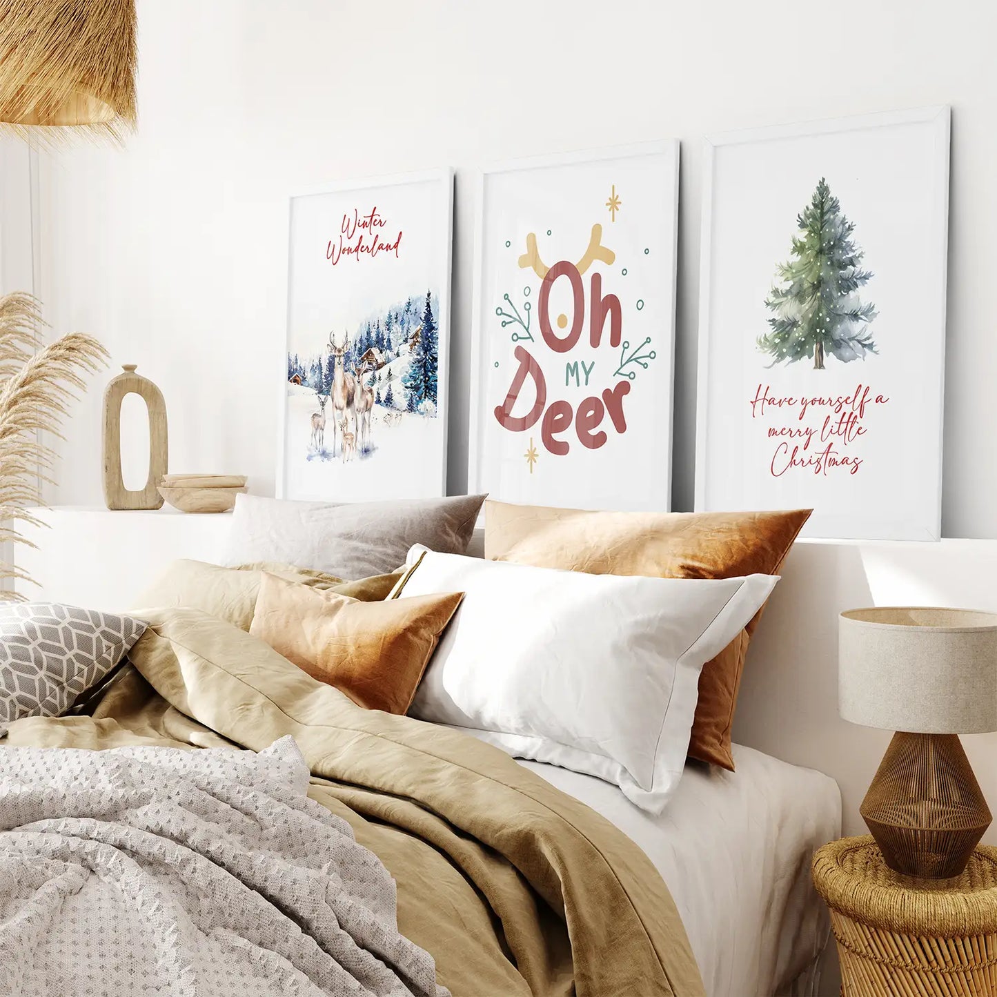 Winter Wonderland Christmas Wall Art Set of 3