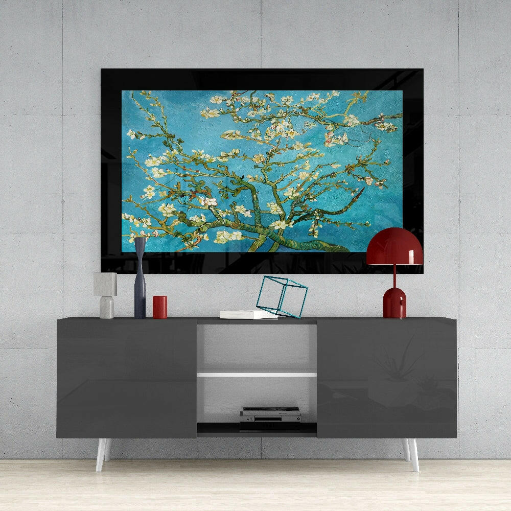 Van Gogh Almond Blossom Glass Wall Art