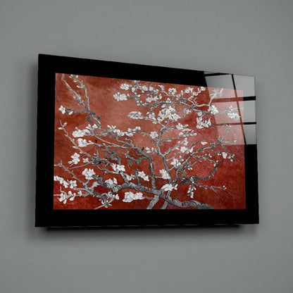Van Gogh Almond Blossoms Glass Wall Art