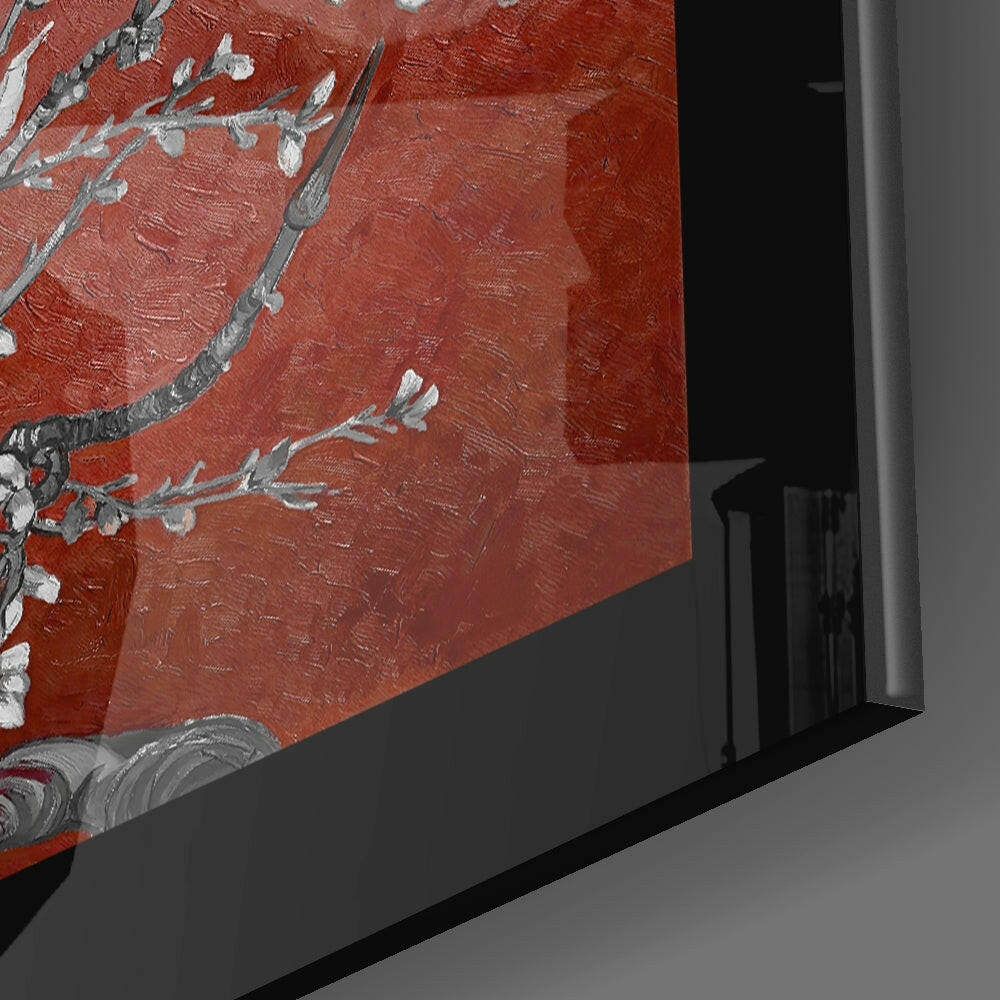Van Gogh Almond Blossoms Glass Wall Art