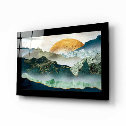 Emerald Valley glass wall art print