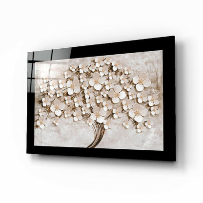 Blossom tree of life glass wall art