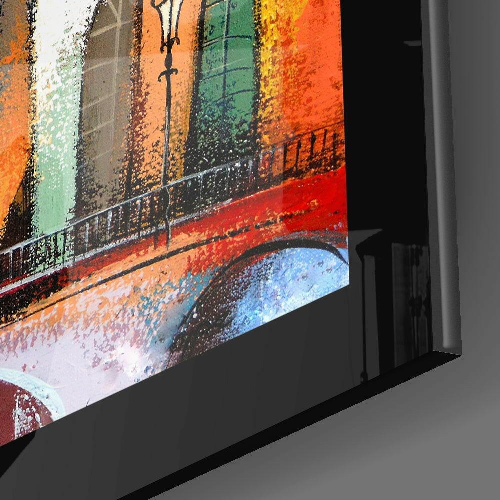 Fairytale City Glass Wall Art