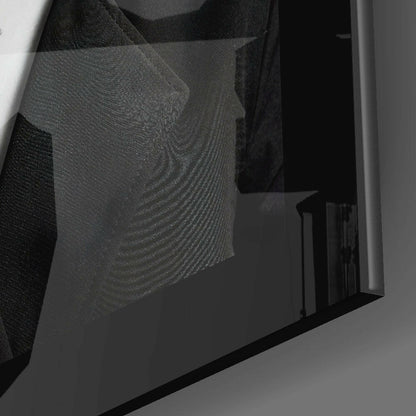 Smoke Face Editorial Glass Wall Art