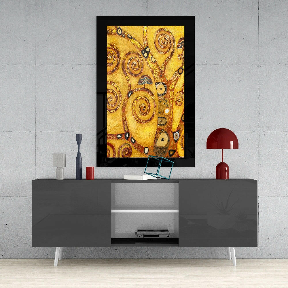 Klimt Tree of Life Glass Wall Art