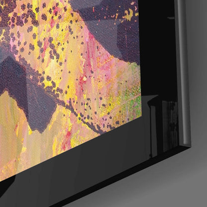 Abstract Half-Face Portrait Glass Wall Art