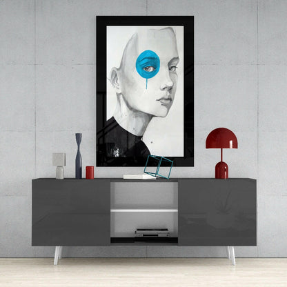 Blue Vision Glass Wall Art
