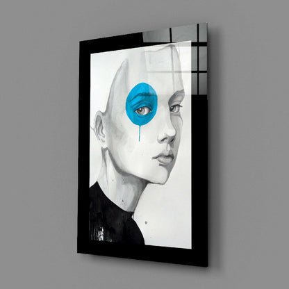 Blue Vision Glass Wall Art