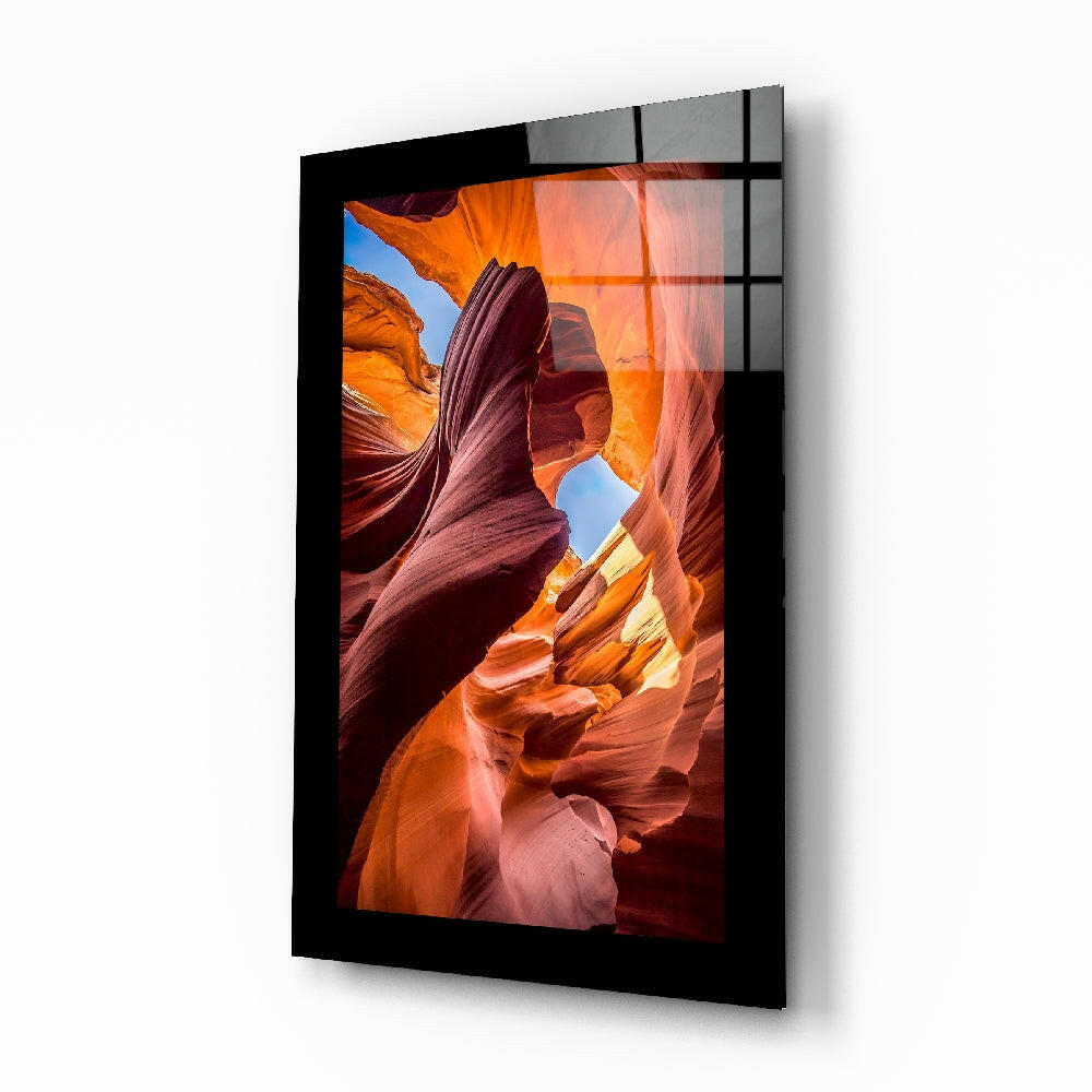 Grand Canyon Rift glass wall art slot canyon photography