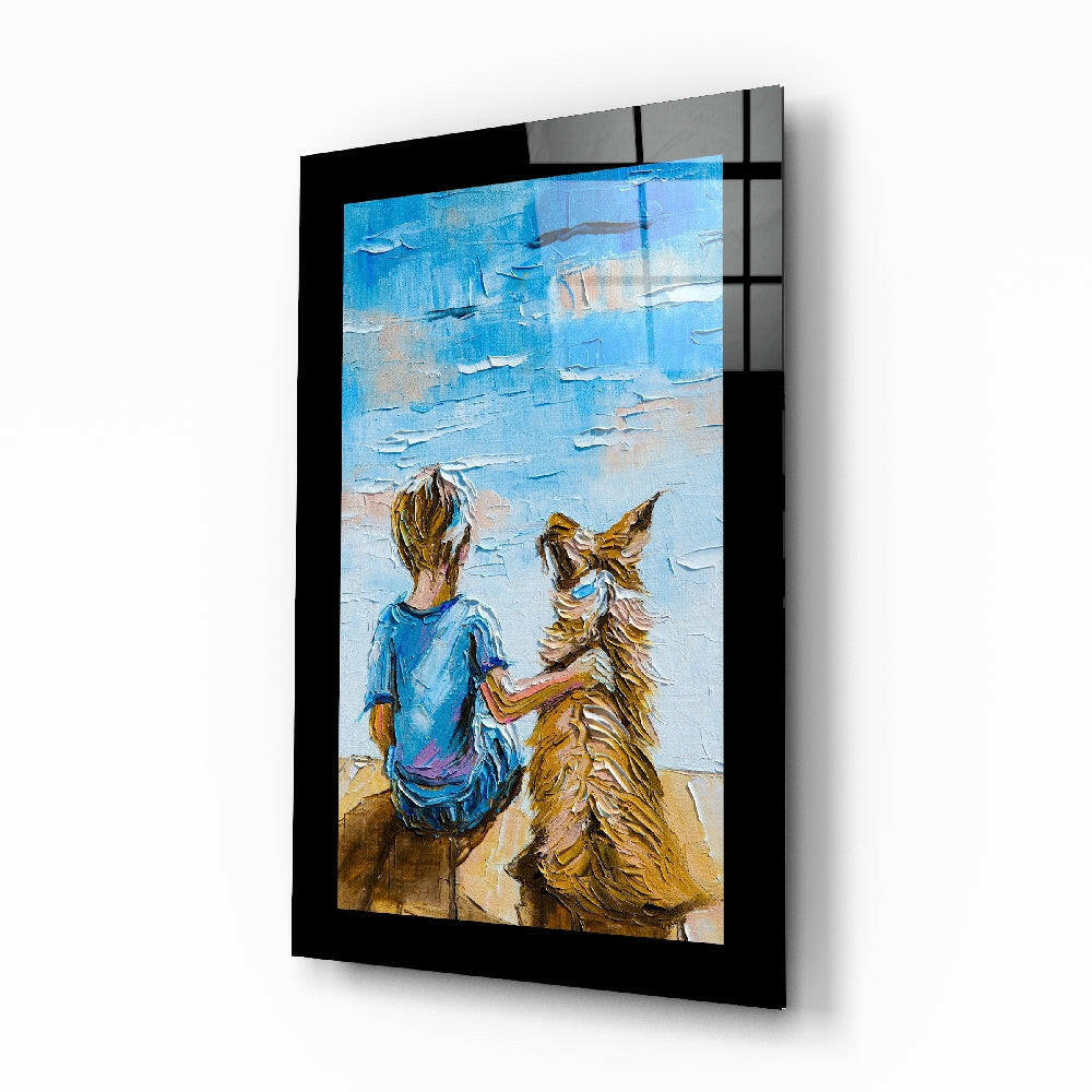 Eternal Friendship glass wall art print