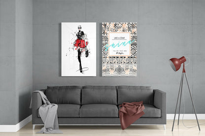 Follow Your Own Style Glass Wall Art