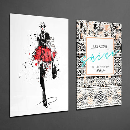Follow Your Own Style Glass Wall Art