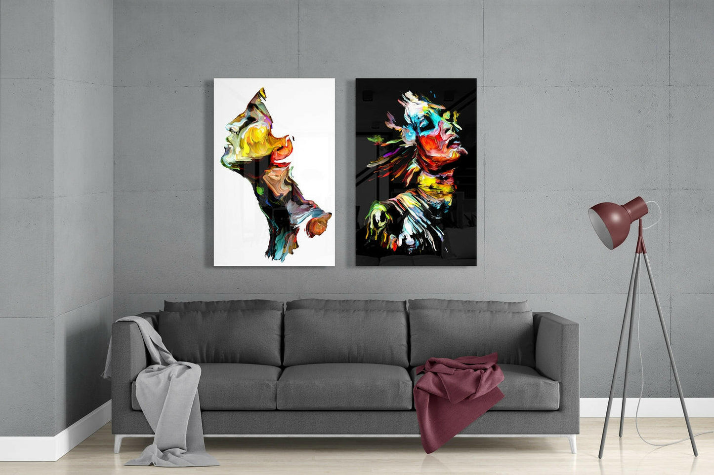 Feel the Music 2-Piece Glass Wall Art Set
