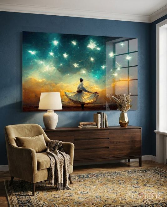 Mysticism Glass Wall Art  || Designer Collection