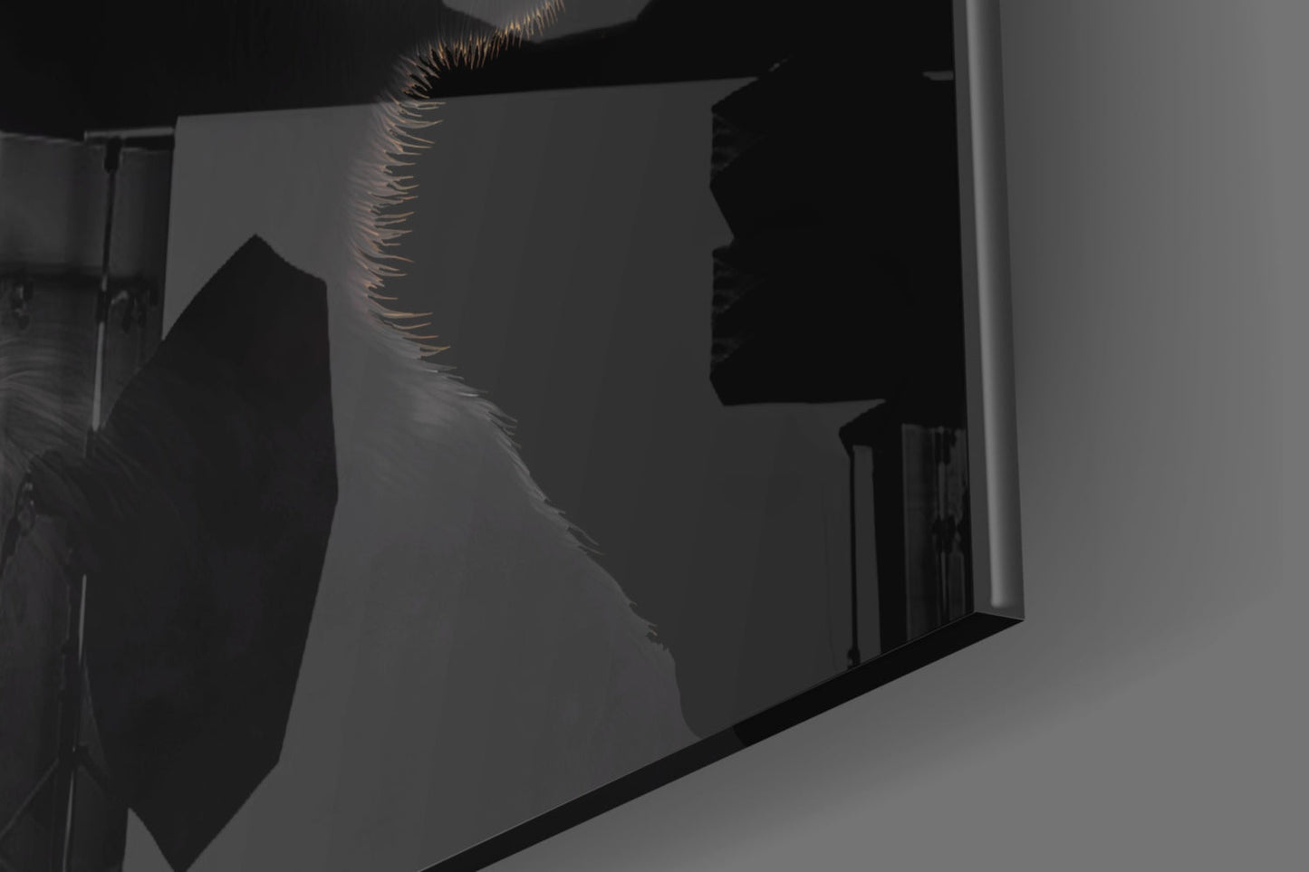 3 Wise Monkey Glass Wall Art