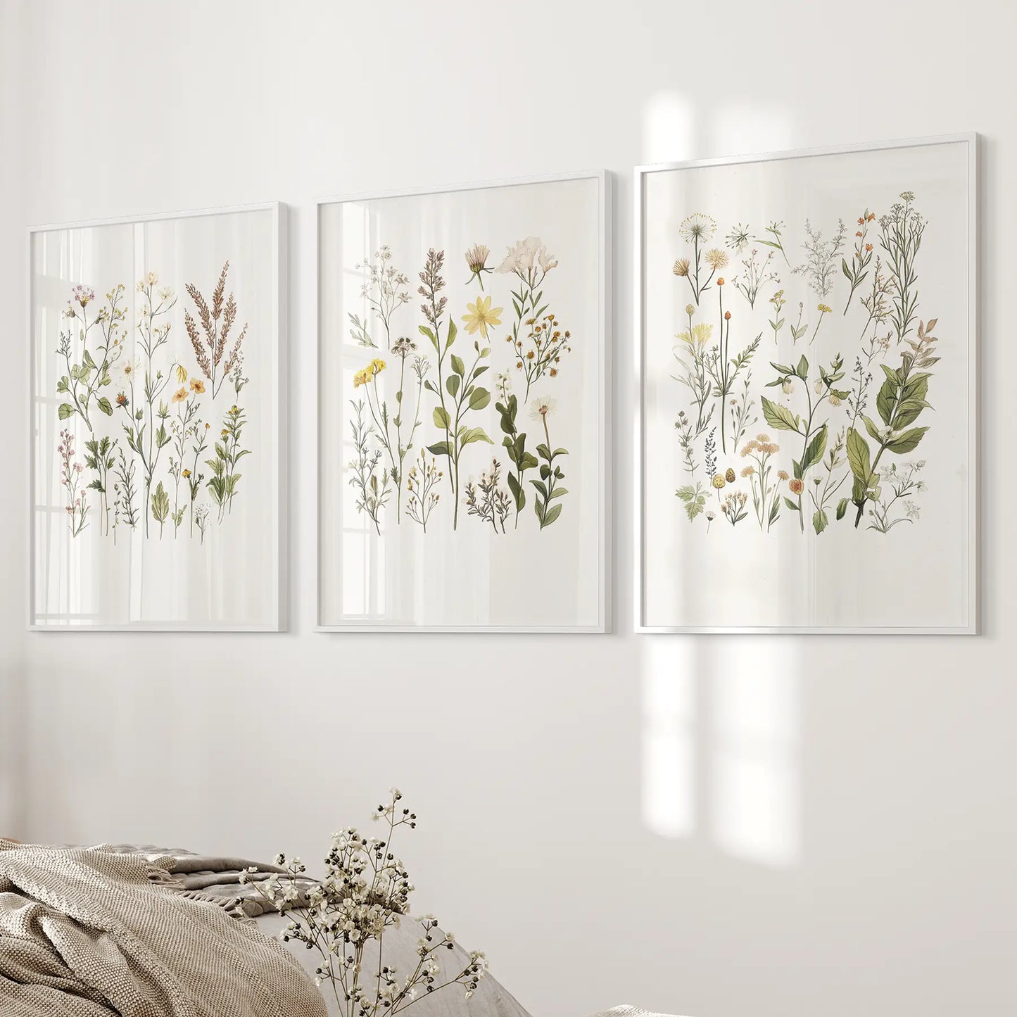 Minimalist Wild Plants Botanical Wall Art Set