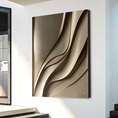 Drifted Elegance Abstract Canvas Wall Art