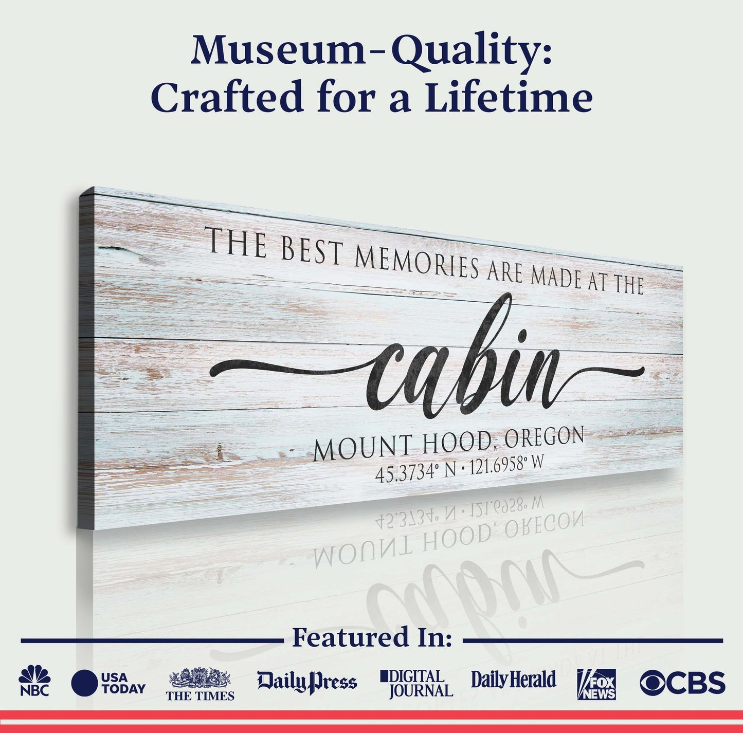 Best Memories Made at the Cabin Canvas Wall Art